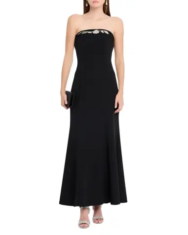 Shoshanna Phillippa Embellished Crepe Strapless Gown | Thumbnail 1 Shoshanna Phillippa Embellished Crepe Strapless Gown | Thumbnail 1