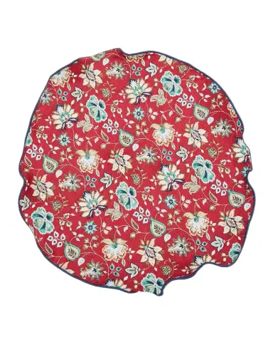 Edward Armah Men's Reversible Floral to Geometric Silk Pocket Circle | Thumbnail 1 Edward Armah Men's Reversible Floral to Geometric Silk Pocket Circle | Thumbnail 1
