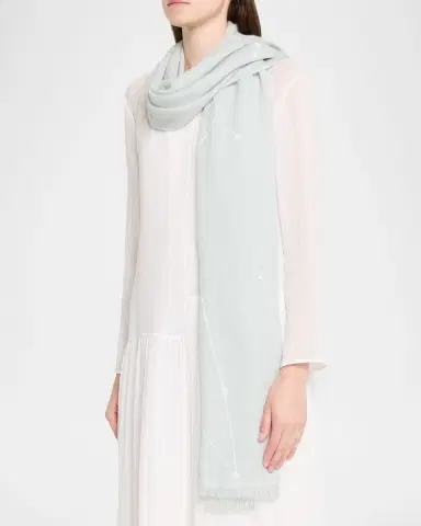 Carolyn Rowan Beaded Constellation Cashmere/Wool Scarf | Thumbnail 2 Carolyn Rowan Beaded Constellation Cashmere/Wool Scarf | Thumbnail 2