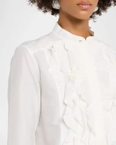 TWP Patti Ruffle Button-Front Shirt | Thumbnail 4 TWP Patti Ruffle Button-Front Shirt | Thumbnail 4