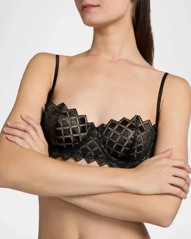 Kiki De Montparnasse Lamine Embroidered Balconette Bra | Thumbnail 3 Kiki De Montparnasse Lamine Embroidered Balconette Bra | Thumbnail 3