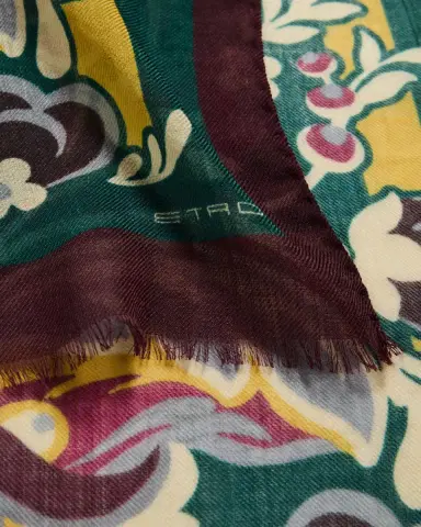 Etro Tosca Cashmere Paisley Scarf | Thumbnail 4 Etro Tosca Cashmere Paisley Scarf | Thumbnail 4