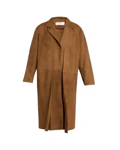 The Row Serenis Layered Suede Open Coat | Thumbnail 1 The Row Serenis Layered Suede Open Coat | Thumbnail 1