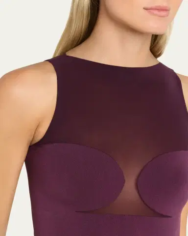 Wolford Corset-Effect Sleeveless Bodysuit with Sheer Panels | Thumbnail 5 Wolford Corset-Effect Sleeveless Bodysuit with Sheer Panels | Thumbnail 5