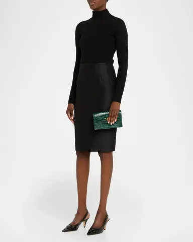 Versace Medusa '95 Croc-Effect Clutch Bag | Thumbnail 4 Versace Medusa '95 Croc-Effect Clutch Bag | Thumbnail 4