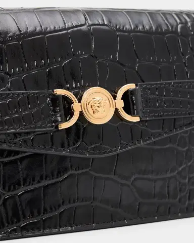 Versace Medusa '95 Croc-Effect Clutch Bag | Thumbnail 10 Versace Medusa '95 Croc-Effect Clutch Bag | Thumbnail 10