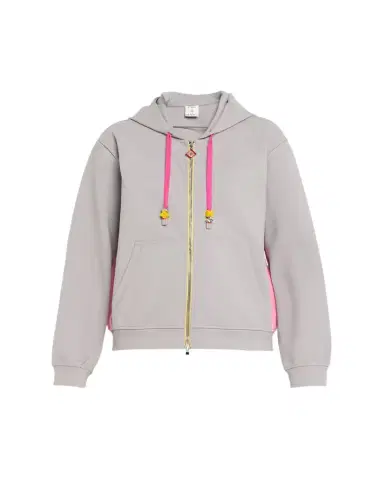 Casablanca Zip-Front Stretch Cotton Hoodie | Thumbnail 1 Casablanca Zip-Front Stretch Cotton Hoodie | Thumbnail 1
