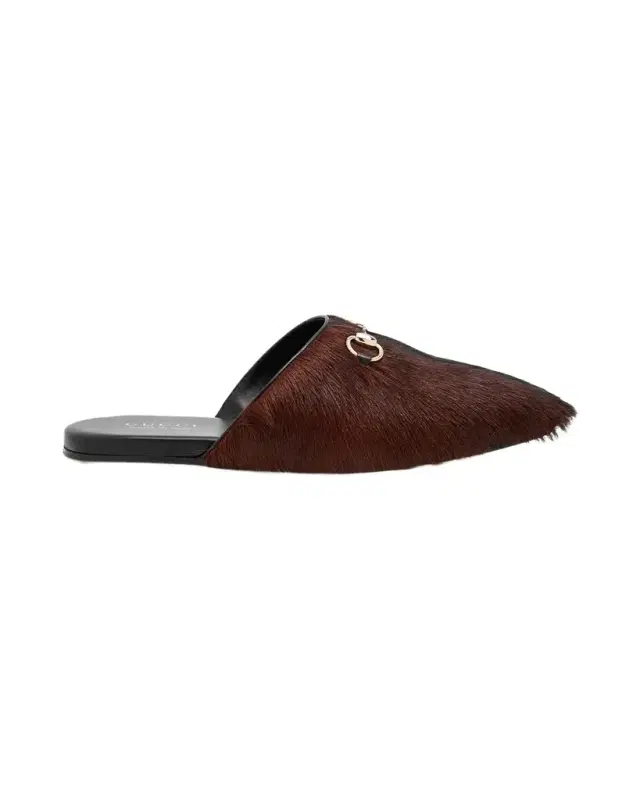 Men's Goat Hair Horsebit Mules Men's Goat Hair Horsebit Mules