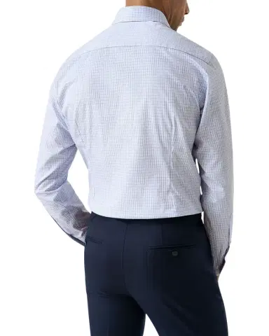 Eton Men's Slim Fit Cotton Petite Check Sport Shirt | Thumbnail 1 Eton Men's Slim Fit Cotton Petite Check Sport Shirt | Thumbnail 1