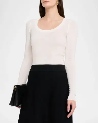 DOROTHEE SCHUMACHER Urban Merino Scoop-Neck Wool Pullover | Thumbnail 3 DOROTHEE SCHUMACHER Urban Merino Scoop-Neck Wool Pullover | Thumbnail 3