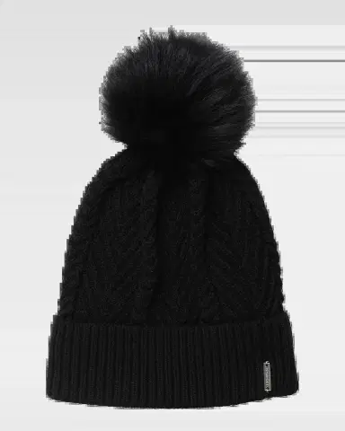 Gorski Knit Hat With Select Lamb Pom | Thumbnail 2 Gorski Knit Hat With Select Lamb Pom | Thumbnail 2