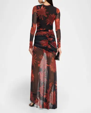 JBQ Serene Floral Mesh Maxi Dress | Thumbnail 2 JBQ Serene Floral Mesh Maxi Dress | Thumbnail 2