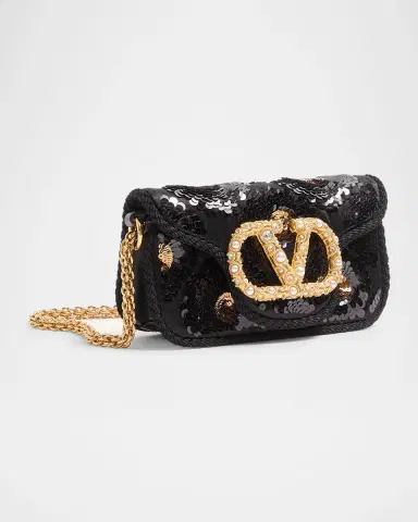 Valentino Garavani Loco Small Sequin Burst Shoulder Bag | Thumbnail 3 Valentino Garavani Loco Small Sequin Burst Shoulder Bag | Thumbnail 3