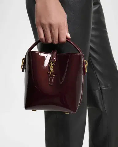 Saint Laurent Le 37 Mini YSL Bucket Bag in Patent Leather | Thumbnail 2 Saint Laurent Le 37 Mini YSL Bucket Bag in Patent Leather | Thumbnail 2