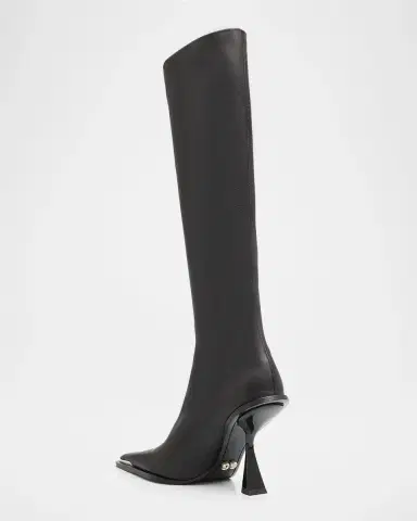 Cult Gaia Dante Leather Knee-High Boots | Thumbnail 4 Cult Gaia Dante Leather Knee-High Boots | Thumbnail 4