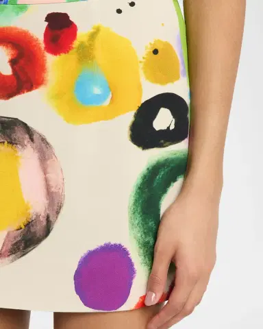 Libertine Jh Gouache Slim Mini Skirt | Thumbnail 4 Libertine Jh Gouache Slim Mini Skirt | Thumbnail 4