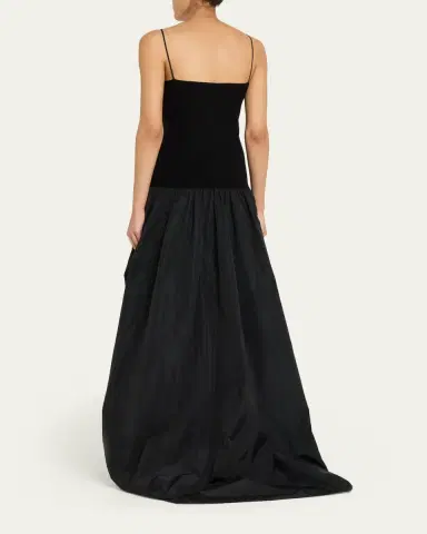 Stella McCartney Crepe Jersey High-Low Bubble Maxi Dress | Thumbnail 3 Stella McCartney Crepe Jersey High-Low Bubble Maxi Dress | Thumbnail 3