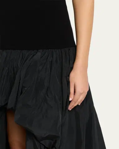 Stella McCartney Crepe Jersey High-Low Bubble Maxi Dress | Thumbnail 5 Stella McCartney Crepe Jersey High-Low Bubble Maxi Dress | Thumbnail 5