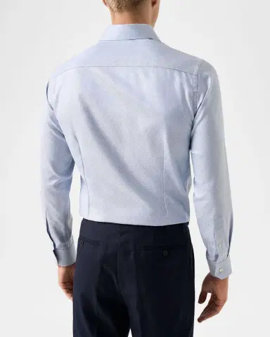 Eton Men's Slim-Fit Stripe Organic Cotton Dress Shirt | Thumbnail 2 Eton Men's Slim-Fit Stripe Organic Cotton Dress Shirt | Thumbnail 2
