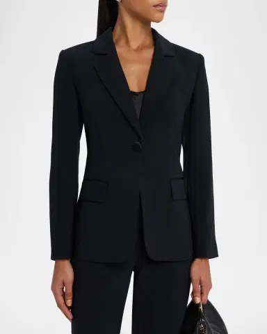 Emporio Armani Single-Button Cutaway Blazer | Thumbnail 3 Emporio Armani Single-Button Cutaway Blazer | Thumbnail 3