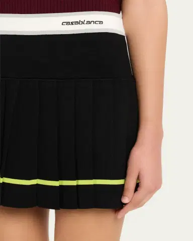 CASABLANCA Pleated Striped Mini Skirt | Thumbnail 5 CASABLANCA Pleated Striped Mini Skirt | Thumbnail 5