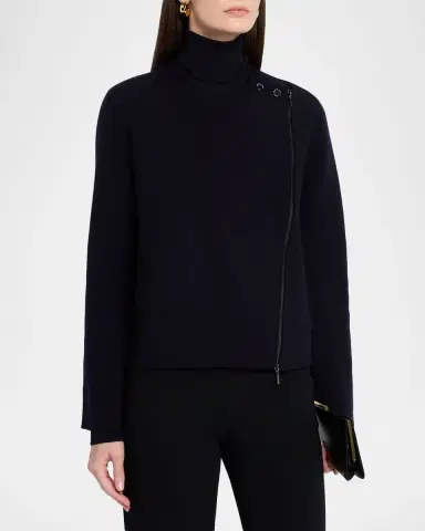 Emporio Armani Turtleneck Blouson Wool Jacket | Thumbnail 3 Emporio Armani Turtleneck Blouson Wool Jacket | Thumbnail 3