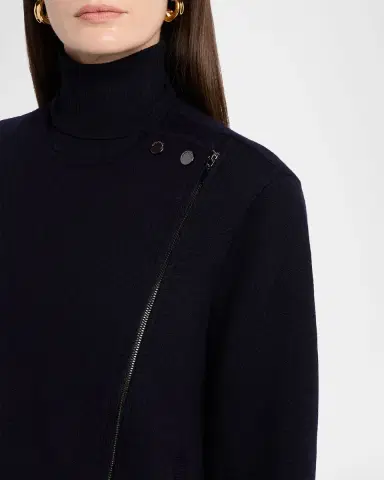 Emporio Armani Turtleneck Blouson Wool Jacket | Thumbnail 4 Emporio Armani Turtleneck Blouson Wool Jacket | Thumbnail 4