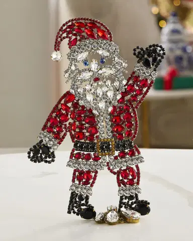 Bohemia Beauty Santa, Reindeer, and Sleigh Rhinestone Christmas Tabletop Decor | Thumbnail 2 Bohemia Beauty Santa, Reindeer, and Sleigh Rhinestone Christmas Tabletop Decor | Thumbnail 2