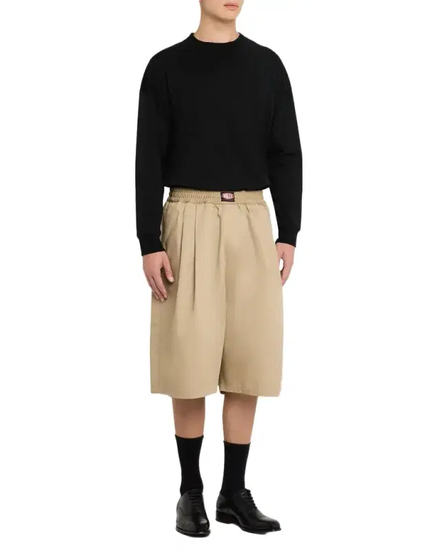 Men 's Orale Oversized Pleated Shorts Men 's Orale Oversized Pleated Shorts