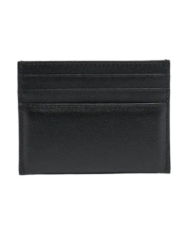 Men 's Leather Embossed Logo Card Holder Men 's Leather Embossed Logo Card Holder