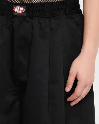 Willy Chavarria Men's Waistband-Label Oversized Shorts | Thumbnail 4 Willy Chavarria Men's Waistband-Label Oversized Shorts | Thumbnail 4