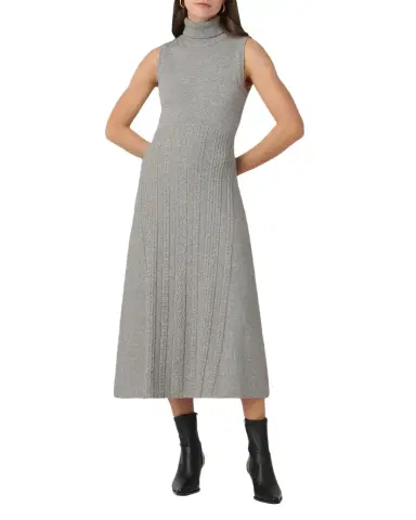 Shoshanna Carmella Sleeveless Turtleneck Knit Midi Dress | Thumbnail 1 Shoshanna Carmella Sleeveless Turtleneck Knit Midi Dress | Thumbnail 1