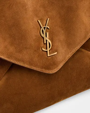 Saint Laurent Cassandre YSL Envelope Flap Shoulder Bag in Suede | Thumbnail 5 Saint Laurent Cassandre YSL Envelope Flap Shoulder Bag in Suede | Thumbnail 5