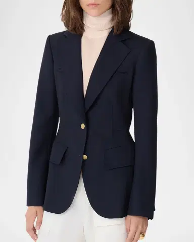 CALLAS MILANO Neptune Tailored Wool Single-Breasted Jacket | Thumbnail 3 CALLAS MILANO Neptune Tailored Wool Single-Breasted Jacket | Thumbnail 3
