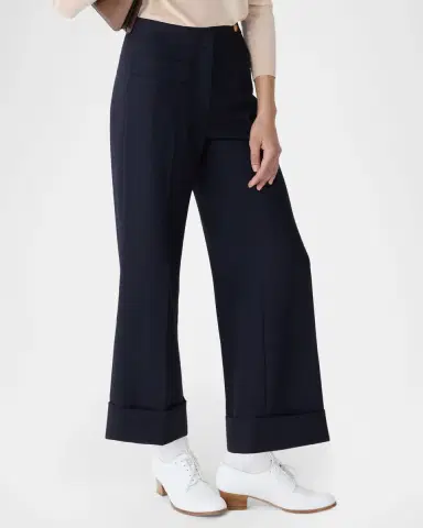 CALLAS MILANO Brody Wool Canvas Cropped Wide-Leg Pants | Thumbnail 3 CALLAS MILANO Brody Wool Canvas Cropped Wide-Leg Pants | Thumbnail 3