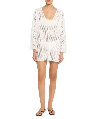 Solid & Striped The Samara Eyelet Tunic Coverup | Thumbnail 1 Solid & Striped The Samara Eyelet Tunic Coverup | Thumbnail 1