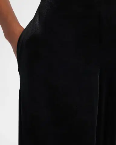 Emporio Armani Wide-Leg Velvet Trousers | Thumbnail 4 Emporio Armani Wide-Leg Velvet Trousers | Thumbnail 4