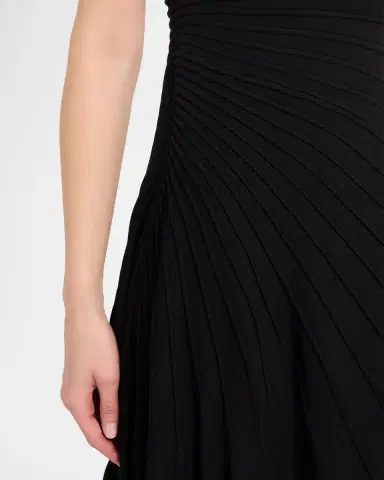 Alaïa Mock-Neck Sculpting Wool Dress | Thumbnail 5 Alaïa Mock-Neck Sculpting Wool Dress | Thumbnail 5