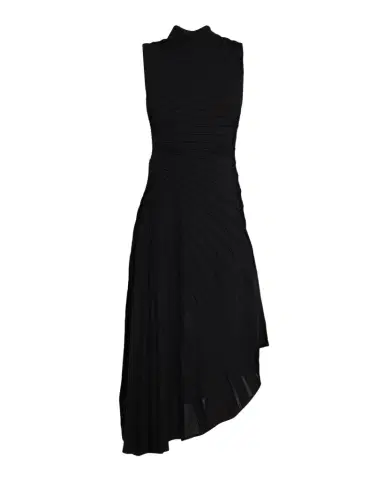 Alaïa Mock-Neck Sculpting Wool Dress | Thumbnail 1 Alaïa Mock-Neck Sculpting Wool Dress | Thumbnail 1