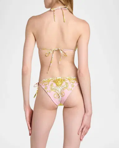 Versace Printed Tie Bikini Top | Thumbnail 2 Versace Printed Tie Bikini Top | Thumbnail 2