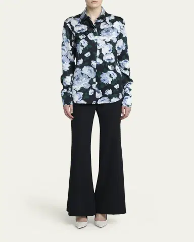Stella McCartney Bunch Of Roses Button-Down Shirt | Thumbnail 2 Stella McCartney Bunch Of Roses Button-Down Shirt | Thumbnail 2