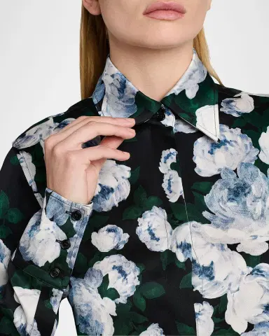 Stella McCartney Bunch Of Roses Button-Down Shirt | Thumbnail 9 Stella McCartney Bunch Of Roses Button-Down Shirt | Thumbnail 9