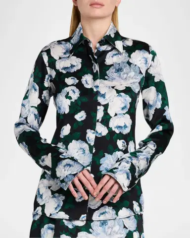 Stella McCartney Bunch Of Roses Button-Down Shirt | Thumbnail 10 Stella McCartney Bunch Of Roses Button-Down Shirt | Thumbnail 10