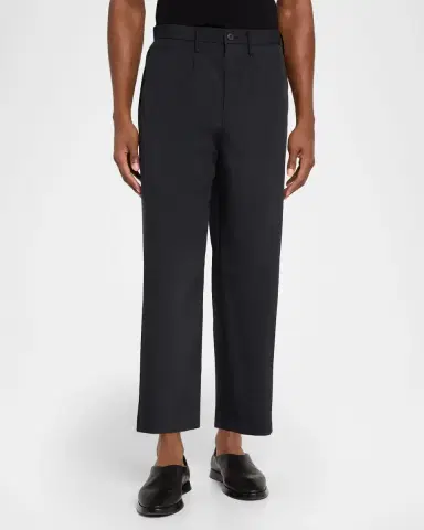 IM MEN Men 's Air Pleats Cropped Pants | Thumbnail 3 IM MEN Men 's Air Pleats Cropped Pants | Thumbnail 3