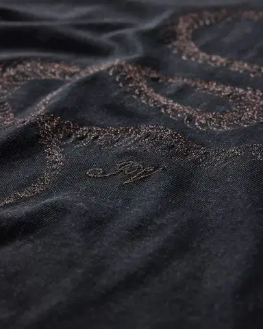 JOHN VARVATOS Men's Fine Line Embroidered Snake T-Shirt | Thumbnail 4 JOHN VARVATOS Men's Fine Line Embroidered Snake T-Shirt | Thumbnail 4