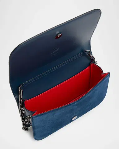 Christian Louboutin Paloma Small Clutch Bag in Suede with Loubinthesky Spikes | Thumbnail 3 Christian Louboutin Paloma Small Clutch Bag in Suede with Loubinthesky Spikes | Thumbnail 3