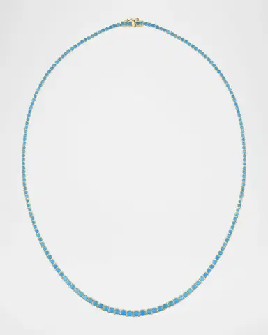 LANA Graduating Turquoise Tennis Necklace | Thumbnail 3 LANA Graduating Turquoise Tennis Necklace | Thumbnail 3