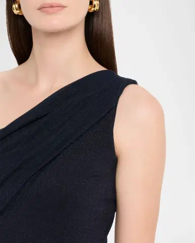 Chiara Boni La Petite Robe Zenab Sugar One-Shoulder Long Gown | Thumbnail 4 Chiara Boni La Petite Robe Zenab Sugar One-Shoulder Long Gown | Thumbnail 4