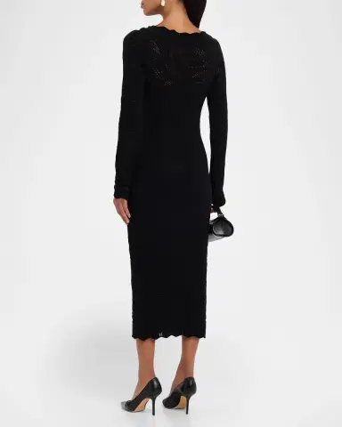 Chiara Boni La Petite Robe Biamka Long Sleeve Scalloped Lace Dress | Thumbnail 2 Chiara Boni La Petite Robe Biamka Long Sleeve Scalloped Lace Dress | Thumbnail 2