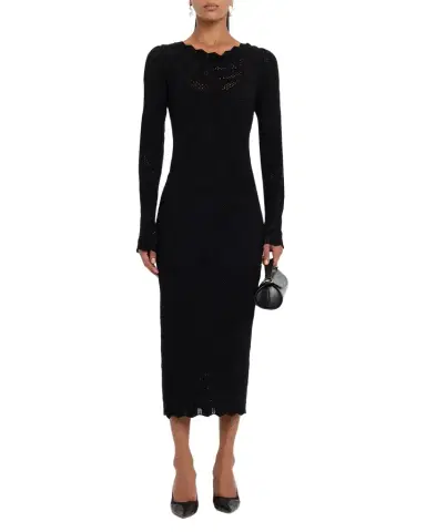 Chiara Boni La Petite Robe Biamka Long Sleeve Scalloped Lace Dress | Thumbnail 1 Chiara Boni La Petite Robe Biamka Long Sleeve Scalloped Lace Dress | Thumbnail 1